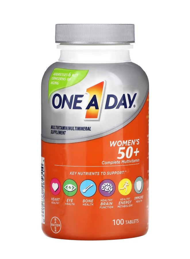 ONE A DAY Women's 50+, Complete Multivitamin, 100 Tablets - Image 1