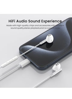 KASTWAVE USB-C Headphones with Microphone - Wired In-Ear Earbuds Compatible with iPhone 15 Pro Max, iPad Pro, Samsung Galaxy S23 S22 S21, and Pixel 8  - Image 4
