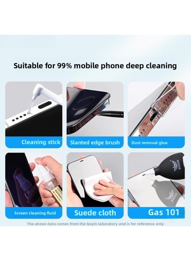 general Mobile Phone Cleaning Dust Cleaning Tool Handset Cleaning Suitable For Huawei For Apple Horn Hole Screen Cleaner Charge-Color:*~*nano Ultimate Edition 【15-piece Set】 Two-in-one Cleaning And Maintena - Image 5