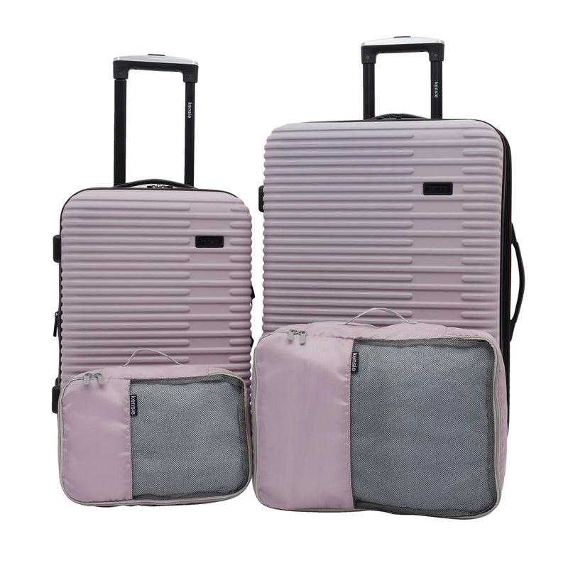 kensie Women's Hillsboro Luggage & Travel Bags Set, Burnished Lilac, 4 Piece Set - Image 1