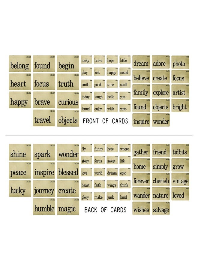Tim Holtz - Advantus Idea-Ology Double-Sided Flashcards 45/Pkg Art Craft, White - Image 2