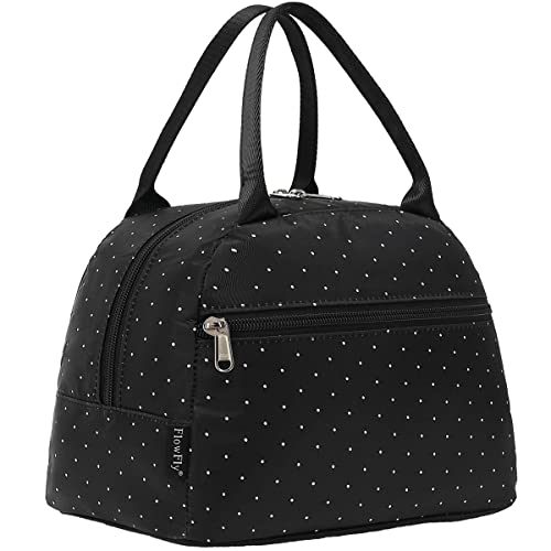 FlowFly Insulated Lunch Cooler Bag Tote Bag Organizer for WomenMen Dot - Image 1