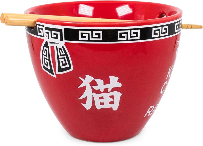 Toynk Boom Trendz Bowl Bop Keep Calm And Ramen On Japanese Dinner Set  16Ounce Bowl Chopsticks - Image 3