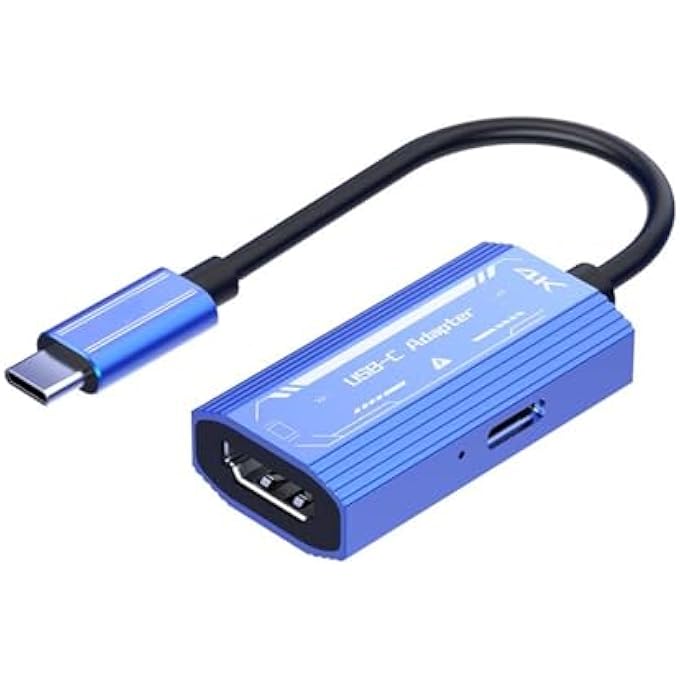 rayihni USB C TO GLASSES AND CHARGING ADAPTER, AR GLASS ADAPTER 4K 60HZ UP TO PD3.0, FAST CHARGE AND PLAY 100 W3.0, FOR XREAL FOR VITURA FOR RAYNEO AND OTHERS - Image 1