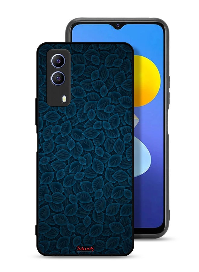 Tolwak Vivo T1x Protective Case Cover Digital Art Leaves Pattern - Image 1