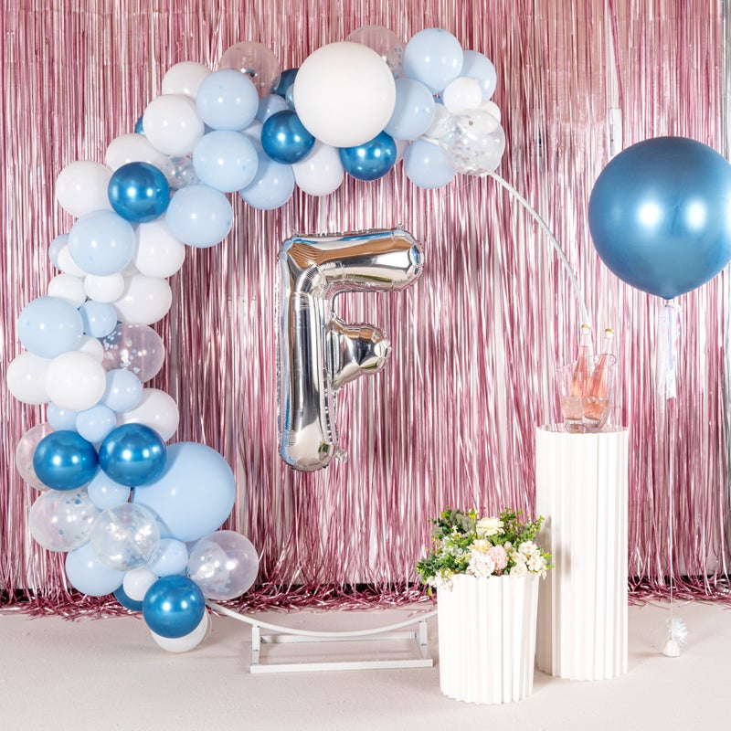 Restaurantware-Balloonify 40 Inch Letter Balloon, 1 Large Alphabet Party Balloon - Letter F, Self-Sealing, Silver Foil Mylar Balloon, Hanging Loop, Decoration For Birthday, Wedding, Or Graduation - Image 4