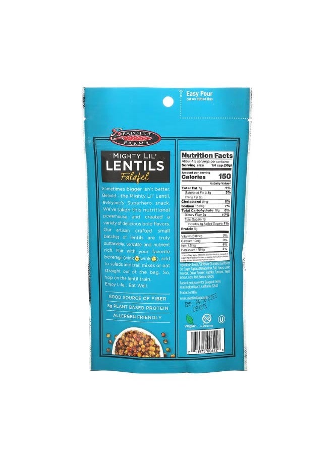 SEAPOINT FARMS Mighty Lil Lentils Falafel 5 oz 142 g  - Image 2
