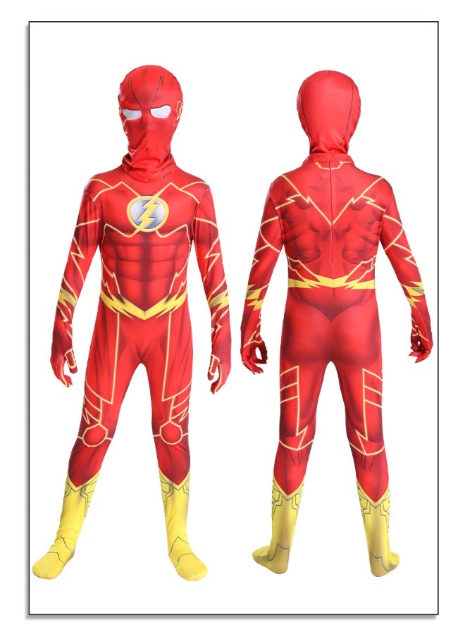 DC Flash Children's Cosplay One-Piece Costume - Image 3
