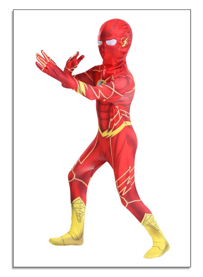 DC Flash Children's Cosplay One-Piece Costume - Image 4