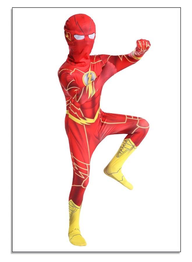 DC Flash Children's Cosplay One-Piece Costume - Image 5