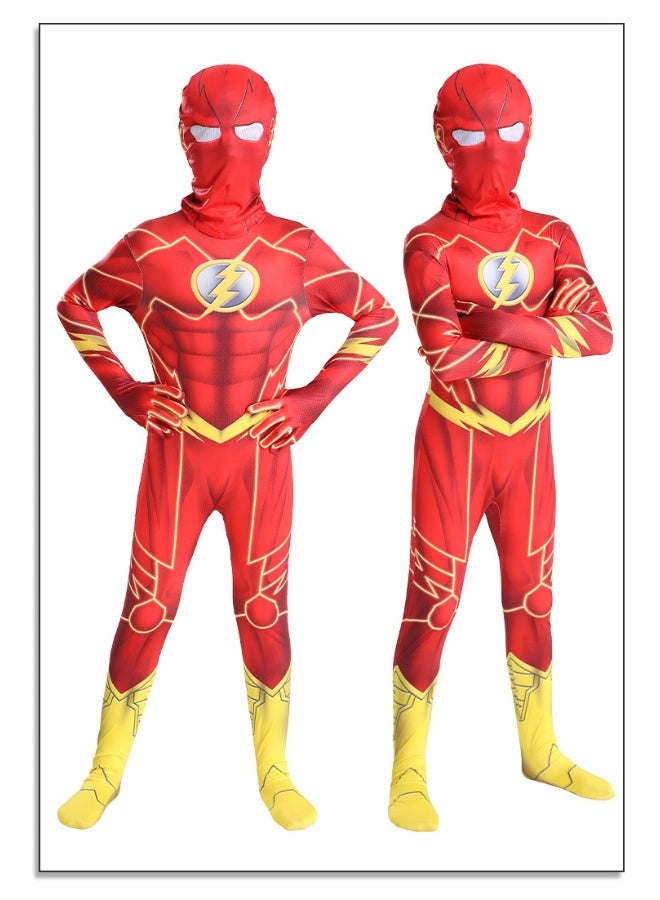 DC Flash Children's Cosplay One-Piece Costume - Image 2