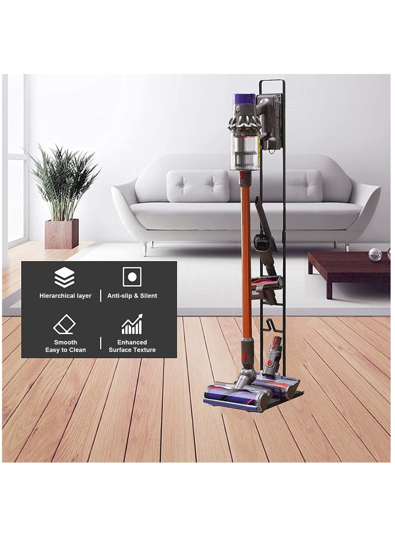 Arabest - Vacuum Stand Compatible for Dyson V11 V10 V8 V7 V6, Metal Storage Bracket Stand Holder Compatible for Dyson Handheld DC30 DC31 DC34 DC35 DC58 DC59 DC62 Cordless Vacuum Cleaners & Accessories - Image 1