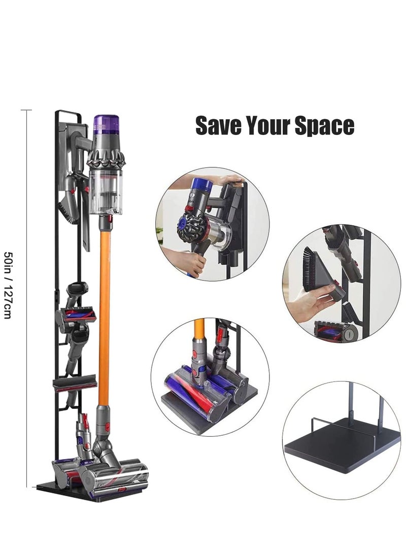 Arabest - Vacuum Stand Compatible for Dyson V11 V10 V8 V7 V6, Metal Storage Bracket Stand Holder Compatible for Dyson Handheld DC30 DC31 DC34 DC35 DC58 DC59 DC62 Cordless Vacuum Cleaners & Accessories - Image 1