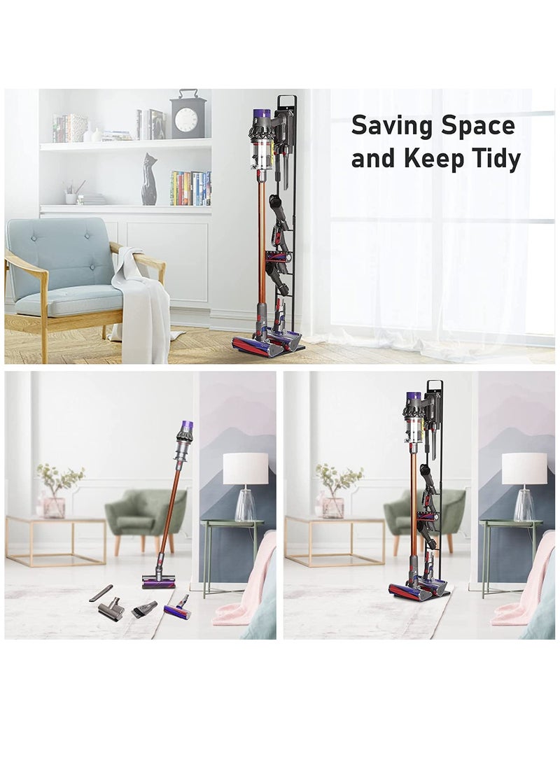 Arabest - Vacuum Stand Compatible for Dyson V11 V10 V8 V7 V6, Metal Storage Bracket Stand Holder Compatible for Dyson Handheld DC30 DC31 DC34 DC35 DC58 DC59 DC62 Cordless Vacuum Cleaners & Accessories - Image 1