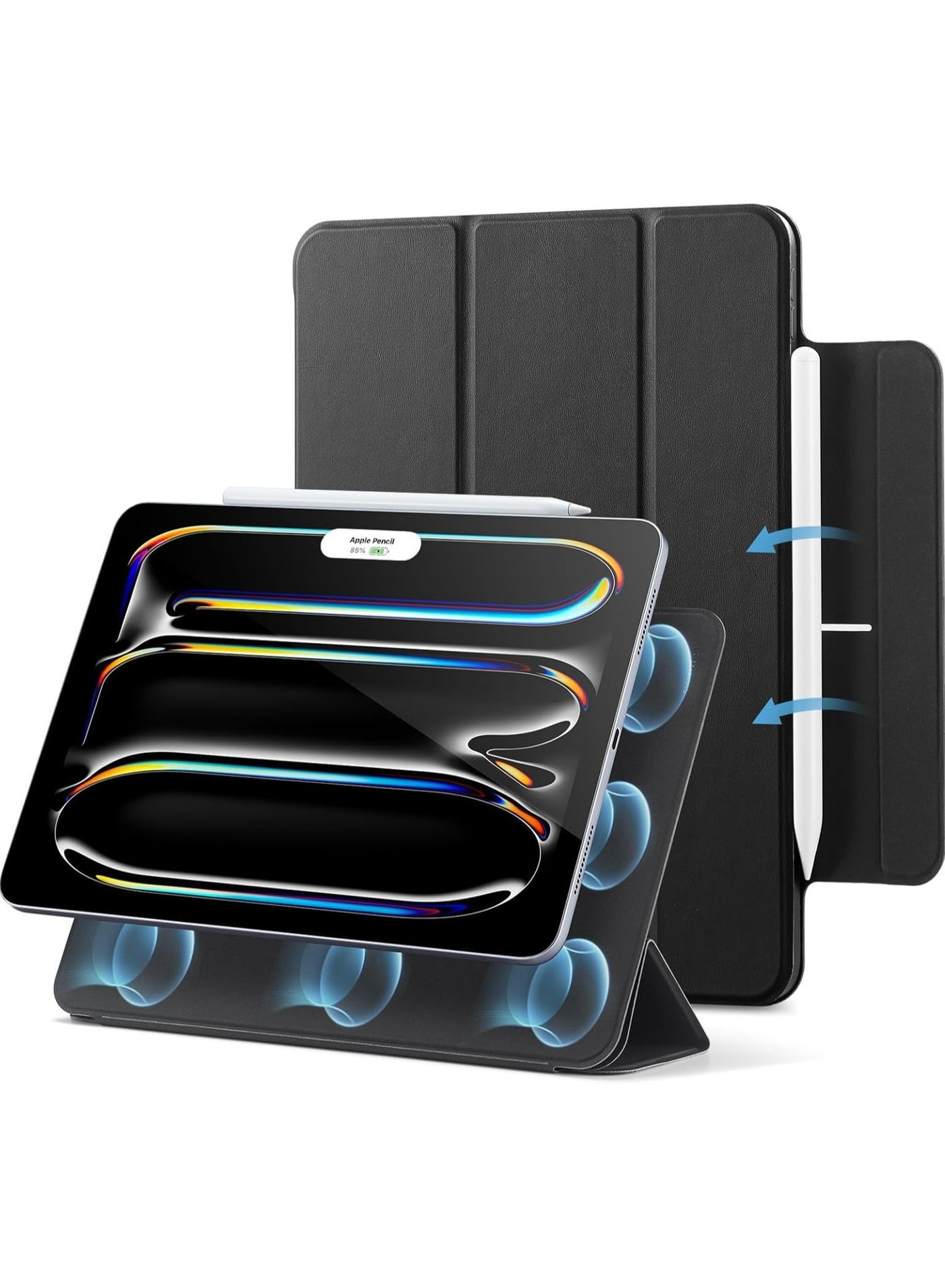 Magnetic Case For iPad (A16) 11th 11 inch 2025 Gen iPad 11 Case/Case For iPad 10th Gen Case 2022 iPad 10 Case Convenient Magnetic Attachment Auto Sleep/Wake Slim Stand Cover for 11" iPad 11th 2025/10.9"iPad 10th Gen 2022 Rebound Series