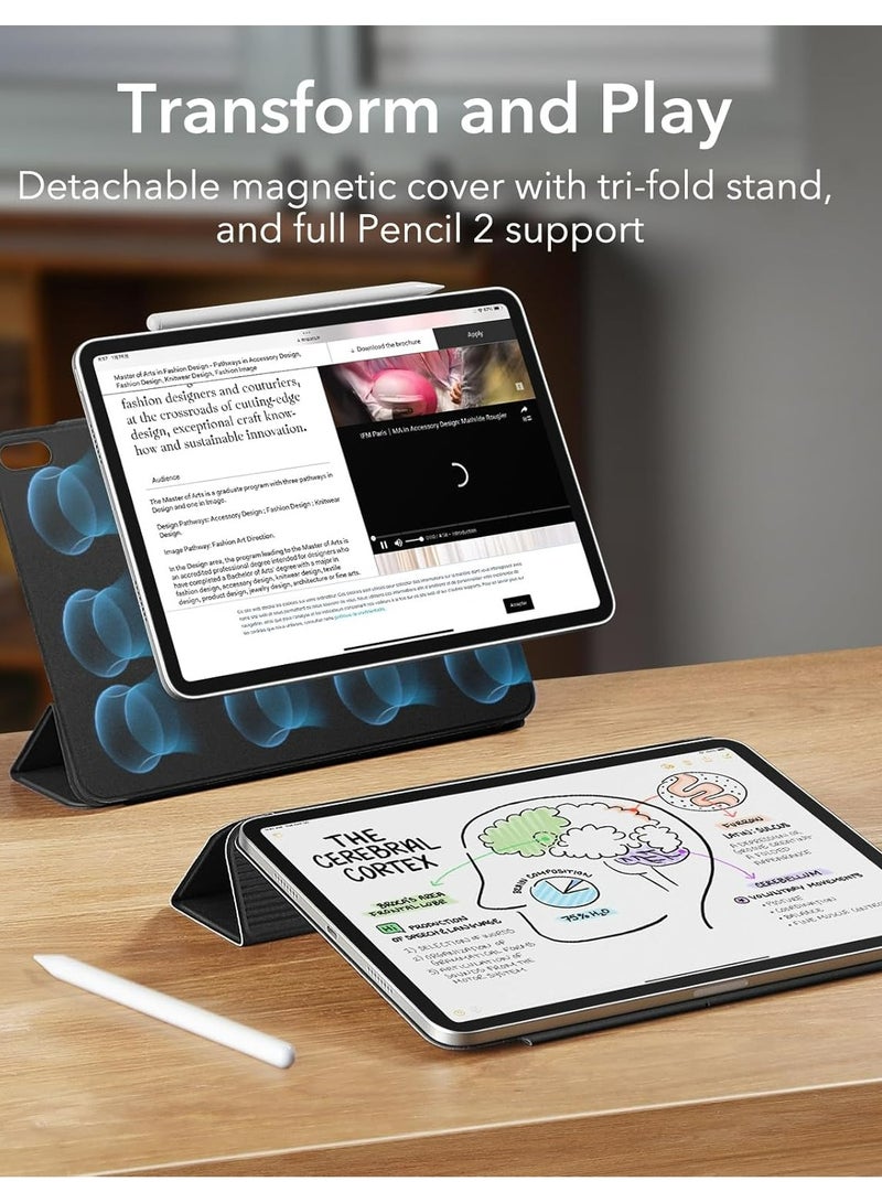 روك بو جراب مغناطيسي لجهاز iPad (A16) مقاس 11 بوصة من الجيل 2025/جراب لجهاز iPad 11/جراب لجهاز iPad من الجيل العاشر 2022/جراب iPad 10، جراب مغناطيسي مريح مع خاصية السكون/التنشيط التلقائي، جراب نحيف لجهاز iPad 11 بوصة 2025/10.9 بوصة من الجيل العاشر 2022 من سلسلة Rebound - Image 3