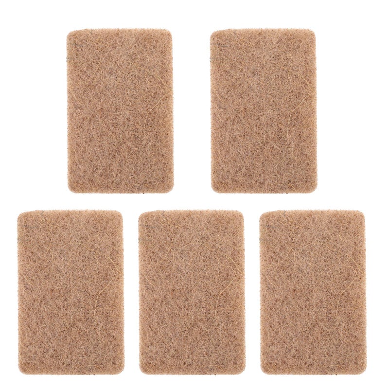 Natural Wood Pulp Dish Sponges 5 Pack Oil Resistant Kitchen Cleaning Supplies 11x7x2 3cm - Image 2