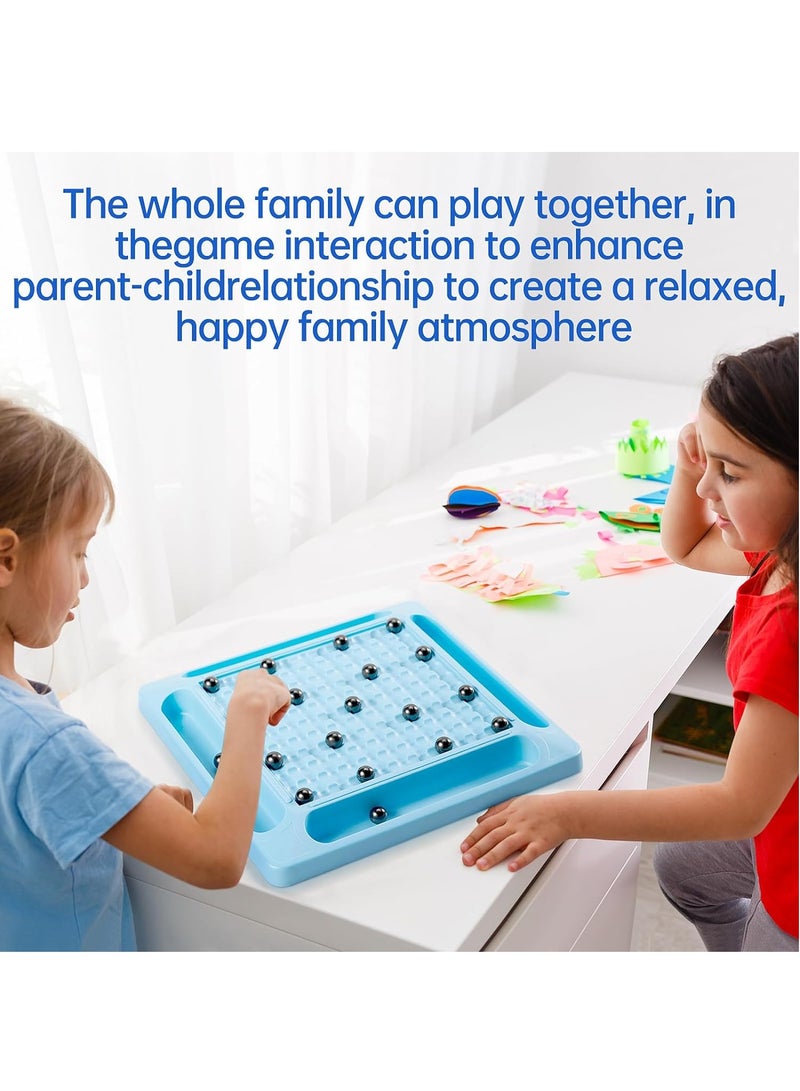 Magnetic Chess Game Set, Table Top Magnet Chess Game, Magnetic Chess Game with Stones, Develop Intelligence, Strategy Game, Family Game Party Game for Kids and Adults (20 pcs)  - Image 3