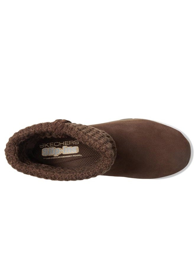 SKECHERS womens Easy Going - Cozy Lovin Hands Free Slip-ins, Chocolate, 6 - Image 2