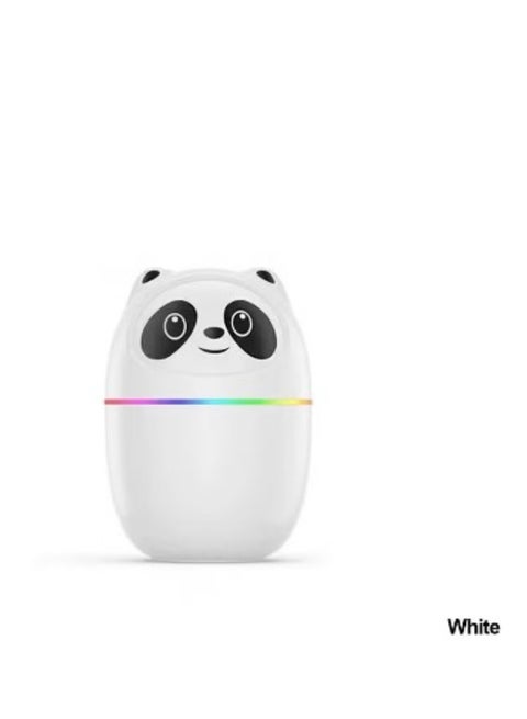 Panda Humidifier with 7 Color Night Lights, Small Usb Ultrasonic air With Essential Oil Diffuser For Bedroom, Livingroom, Kidsroom & Office Moisture (White)