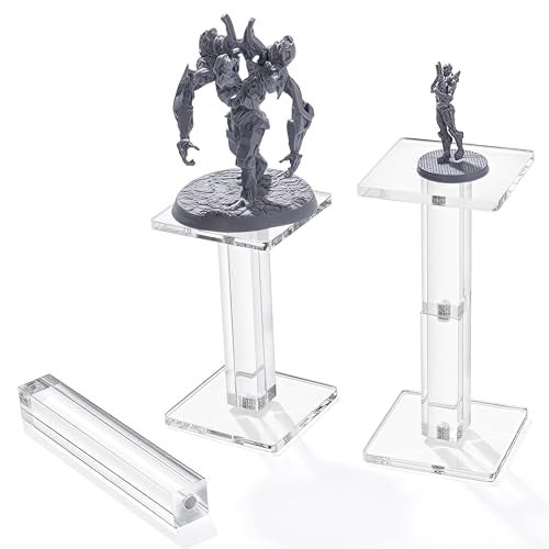 Kalami 2 Sets Flying Miniatures Magnetic Combat Riser for DND with 2 Base 3D Single Flyer Riser for TTRPGS and Board Games - Image 1