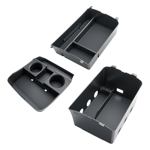 BIBIBO 3Packs for 2026 Hyundai Palisade Center Console Organizer 2026 Hyundai Palisade Calligraphy Console Armrest Tray & Lower Center Console Organizer 2026 Palisade Calligraphy Console Insert Tray - Image 1
