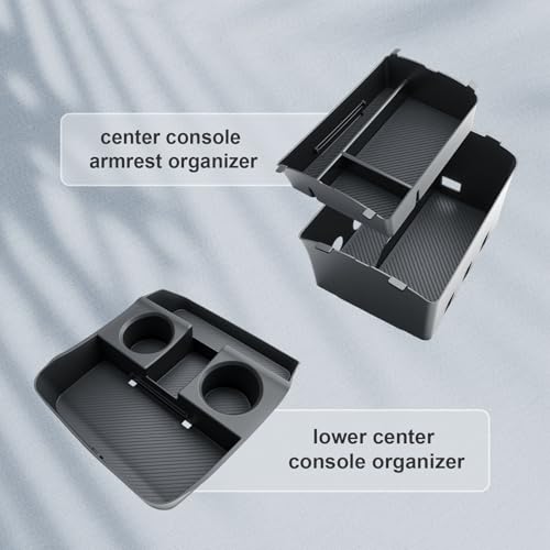 BIBIBO 3Packs for 2026 Hyundai Palisade Center Console Organizer 2026 Hyundai Palisade Calligraphy Console Armrest Tray & Lower Center Console Organizer 2026 Palisade Calligraphy Console Insert Tray - Image 5