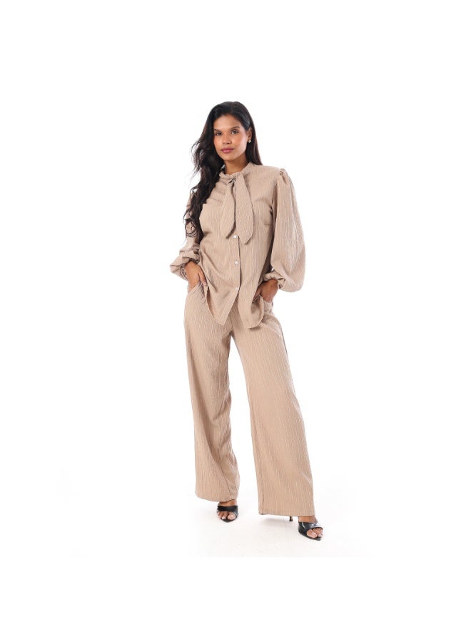 Women's Summer Suit Casual 2 Piece Outfit Lightweight Matching Set Soft Breathable Comfortable Fashion Lounge Wear Elegant Daily Wear Travel Vacation Office Street Style - Image 3