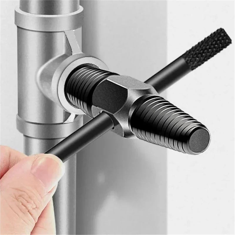 2/4/6pcs Tap Faucet Valve Screw Extractor Set Damaged Broken Wire Water Pipe Bolt Remover Plumbing Tools(6pcs) - Image 1