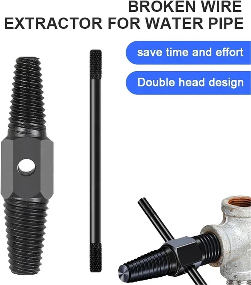 2/4/6pcs Tap Faucet Valve Screw Extractor Set Damaged Broken Wire Water Pipe Bolt Remover Plumbing Tools(6pcs) - Image 2