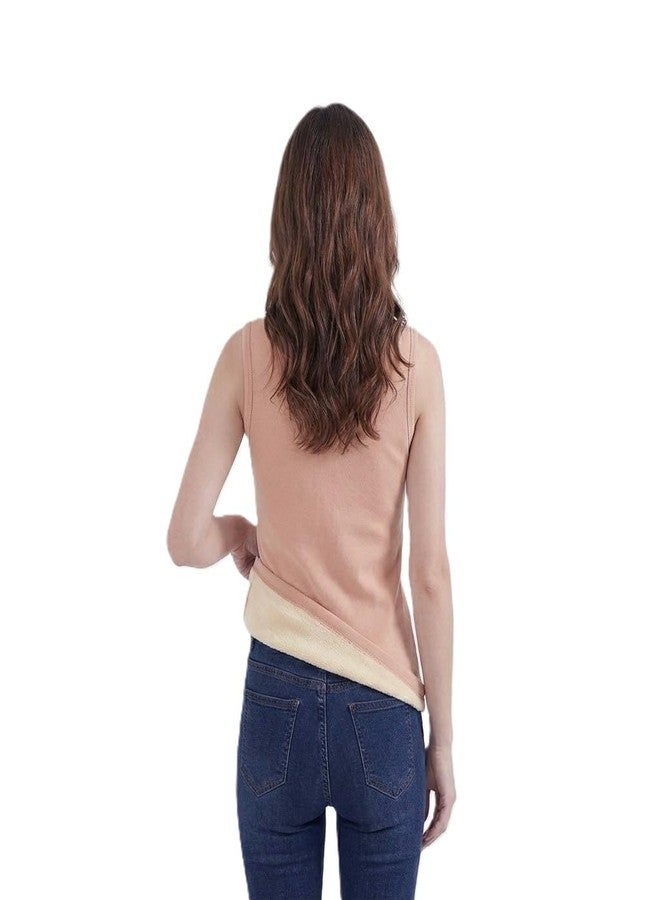 Alexvyan X-Large Pink Sleeveless Thermal Tank Top Womens Fleece Lined Underwear Tops Undershirt for Women Warm Base Layer Vest Scoop Neck- Soft and Warm - Image 5