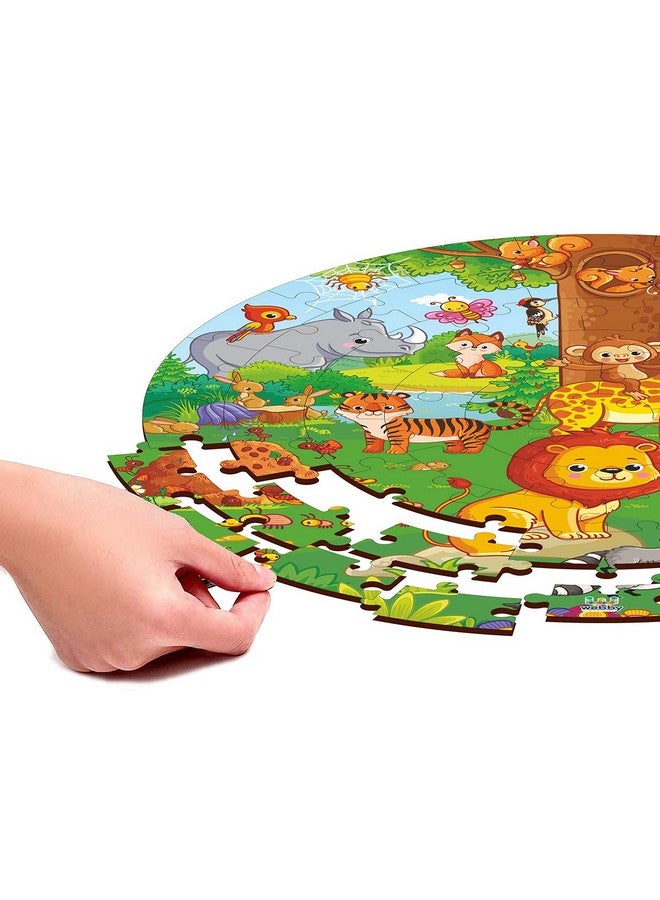 Webby Jungle Jigsaw Puzzle for 5 and Above, 60 Piece, Multicolour - Image 3
