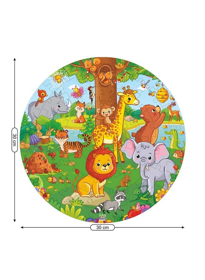 Webby Jungle Jigsaw Puzzle for 5 and Above, 60 Piece, Multicolour - Image 4