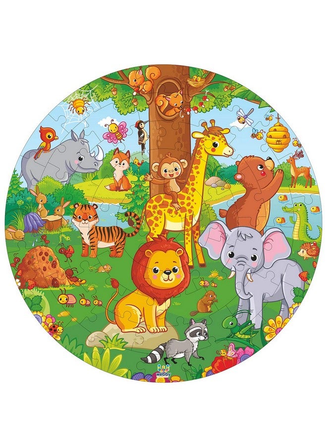Webby Jungle Jigsaw Puzzle for 5 and Above, 60 Piece, Multicolour - Image 5