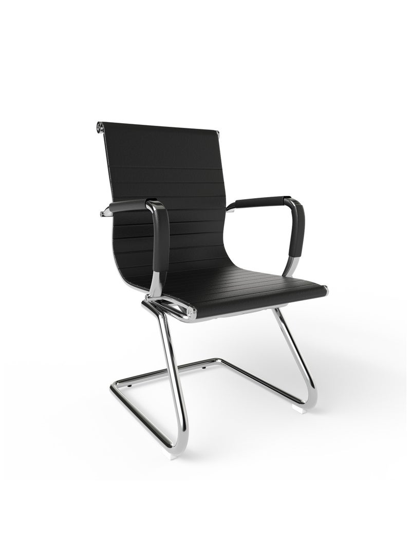 Mahmayi UL UT-C031V Visitor chair PU Black - Image 1