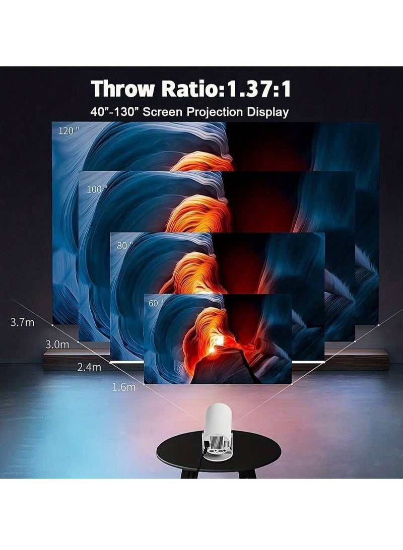 Mini Portable Projector Pocket 5G WIFI Android11.0 Home Theater Full HD 1080P for Indoor Outdoor Home Birthday Gift Compatible with TV Stick/HDMI/USB/PS5/iOS/PS4  - Image 5