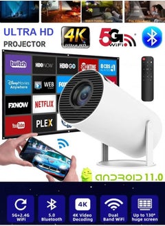 ماركة غير محددة جهاز عرض محمول للجيب 5G WIFI Android11.0 يدعم 130 بوصة مسرح منزلي عالي الدقة 1080 بكسل للاستخدام الداخلي والخارجي كهدية عيد ميلاد متوافق مع TV Stick/HDMI/USB/PS5/iOS/PS4  - Image 1