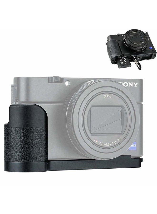 JJC Metal Hand Grip for Sony RX100 & Mark VI VA V IV III II (RX100 M6 M5A M5 M4 M3 M2) Anti-Slip Holder, w/Battery Memory Card Compartment Opening & Speaker Hole, Replace Sony AGR2 Attachment Grip - Image 1