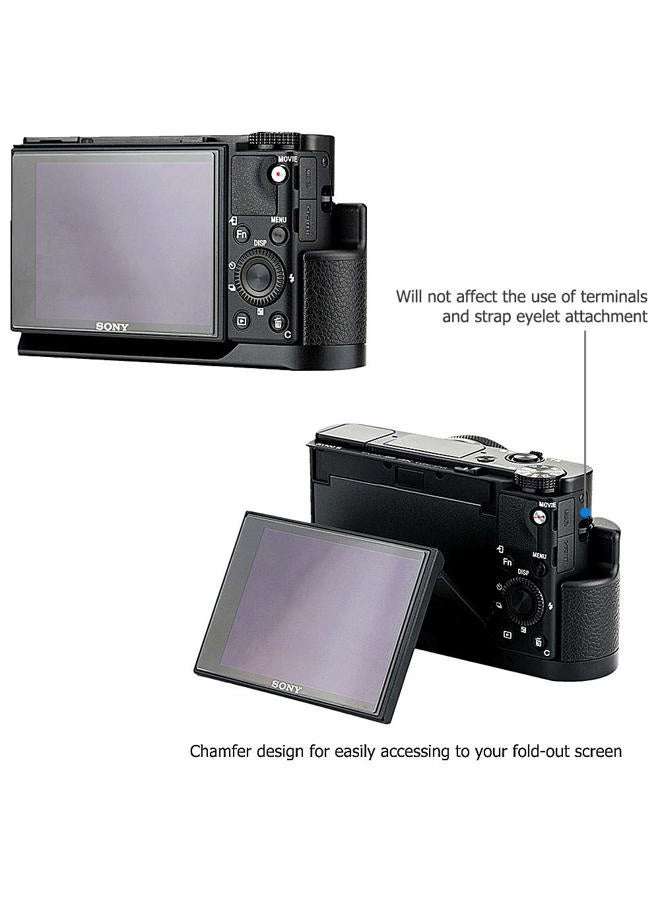 JJC Metal Hand Grip for Sony RX100 & Mark VI VA V IV III II (RX100 M6 M5A M5 M4 M3 M2) Anti-Slip Holder, w/Battery Memory Card Compartment Opening & Speaker Hole, Replace Sony AGR2 Attachment Grip - Image 5