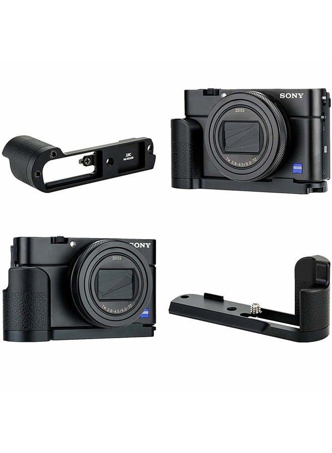 JJC Metal Hand Grip for Sony RX100 & Mark VI VA V IV III II (RX100 M6 M5A M5 M4 M3 M2) Anti-Slip Holder, w/Battery Memory Card Compartment Opening & Speaker Hole, Replace Sony AGR2 Attachment Grip - Image 2