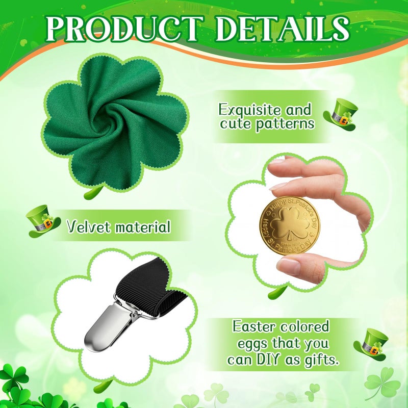 Skicuff 1 Set St. Patrick's Day Yard Game for Adults, Giant Leprechaun Granny Pants Set with Hat Beard Gold Coins Cauldron, Funny Irish Party Games for Family Outdoor Lawn (Upgraded Style) - Image 3