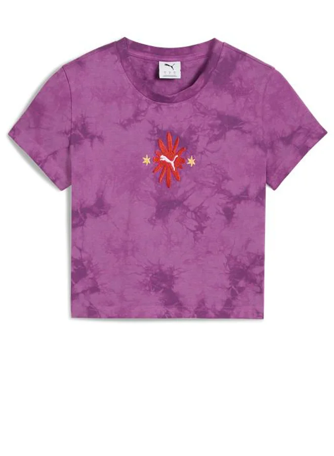 PUMA Wardrobe Essential Floral Pack Washed Graphic T-Shirt