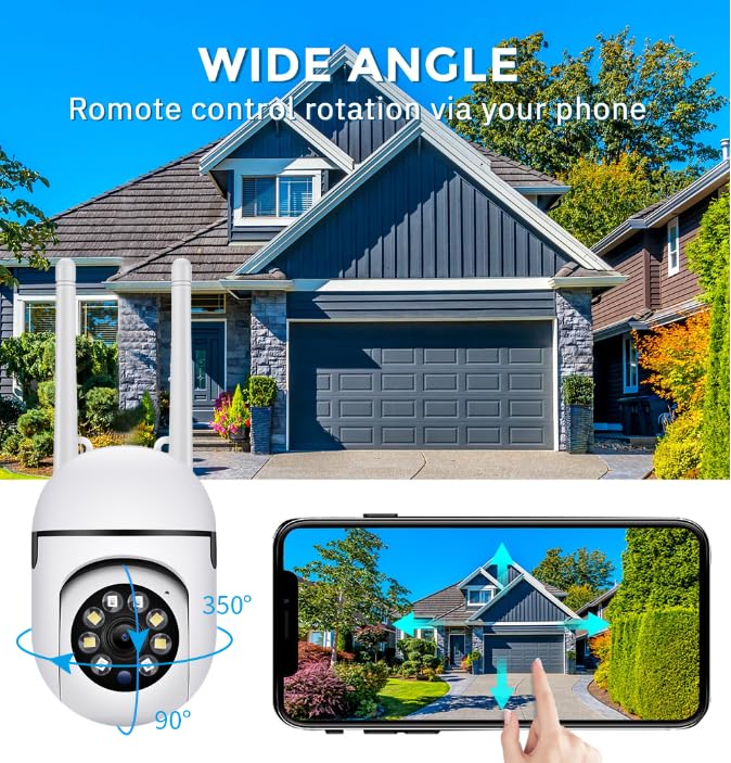 Smart Wi-fi Wireless IP CCTV Security Camera Light Vision, Remote Indoor 1080p V380 Pro App 360 Degree Watch Live Streaming Mini Dome PTZ Camera (Mini ptz) - Image 5