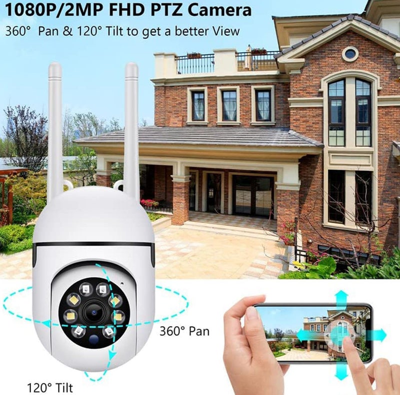 Smart Wi-fi Wireless IP CCTV Security Camera Light Vision, Remote Indoor 1080p V380 Pro App 360 Degree Watch Live Streaming Mini Dome PTZ Camera (Mini ptz) - Image 4