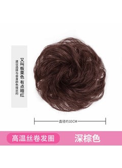 Marubeni head chemical fiber hair ring wig hair flower rubber rope elastic straight hair ring head rope real hair manufacturers wholesale fluffy