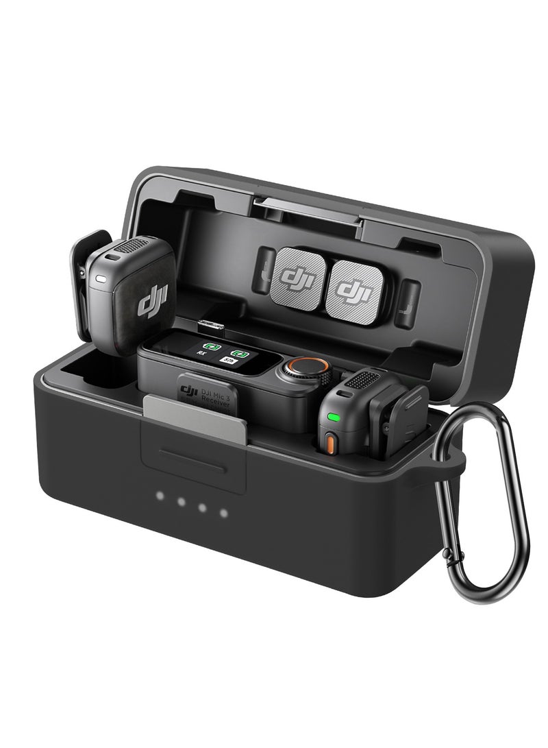 غلاف سيليكون واقي لحقيبة شحن ميكروفون DJI Mic 3 - غلاف واقي ممتص للصدمات، بتصميم دقيق ومحمول للملحقات الصوتية. - Image 1