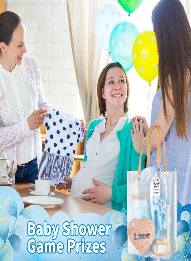 Rigibright 68Pcs Baby Shower Prizes for Game Winners Gifts Wedding Bridal Shower Gifts Including Glass Cans Notebooks Soy Candles Hair Clips for Baby Shower Wedding Bridal Shower Game Prizes (6, Blue) - Image 5