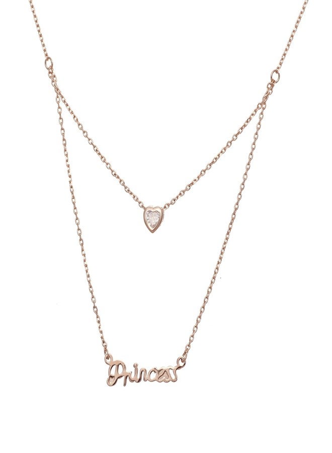 Aaishwarya Princess Layered Pendant Necklace for Women and Girls | Minimal Jewelry Chain | Stylish Layered Necklaces | Jewellery Gift - Image 1
