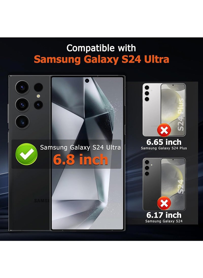 Generic - 2 Pcs Samsung Galaxy S24 Ultra Screen Protector with Easy Installation,Sensitive Touch & Fingerprint Unlock,Advanced Grade Shockproof Durable Bubble Free Accessory - Image 1