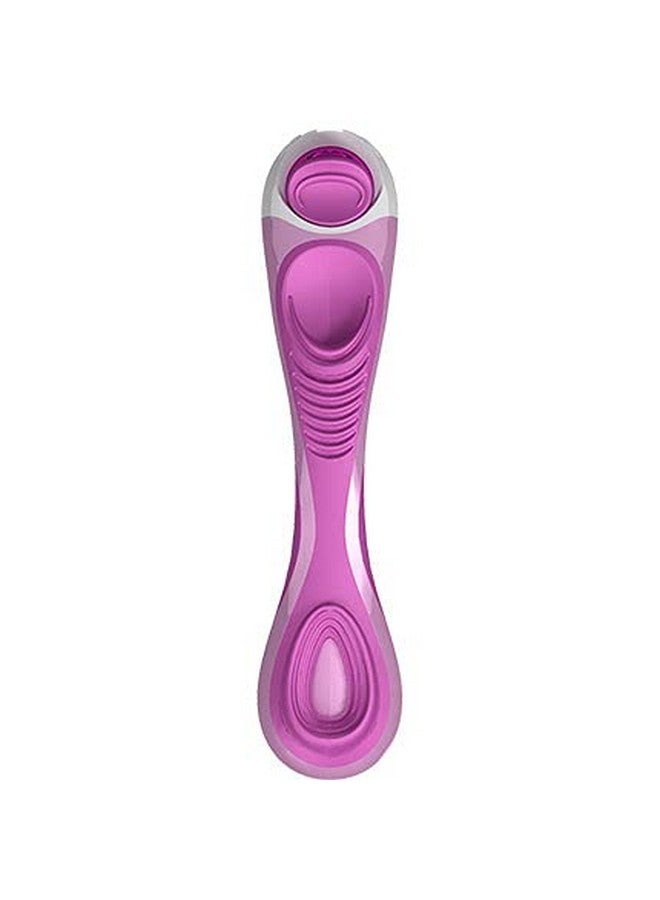 Shavemob Havemob Ladies Replacement Nonslip Razor Handle Pink And White - Image 2